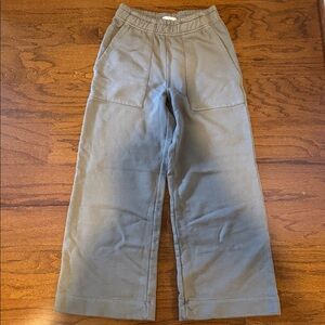 NWOT MATE the Label Organic Fleece Wide Leg Pants in Pebble - S